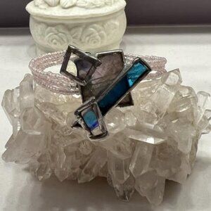 Stained Glass Beaded Bracelet